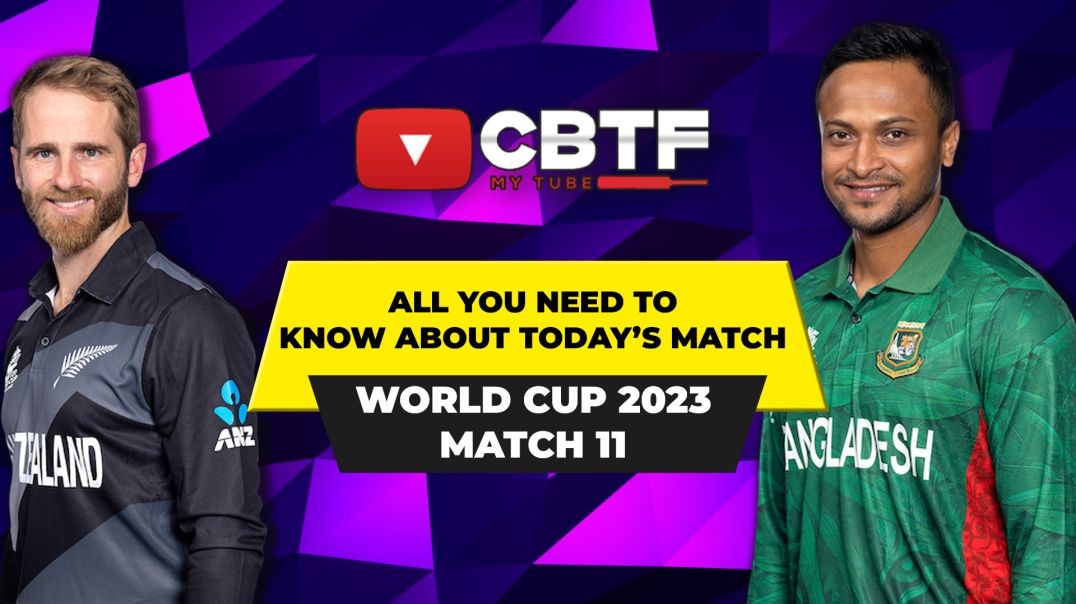 ⁣World Cup 10th Match: NZ vs BAN - Battle for Supremacy