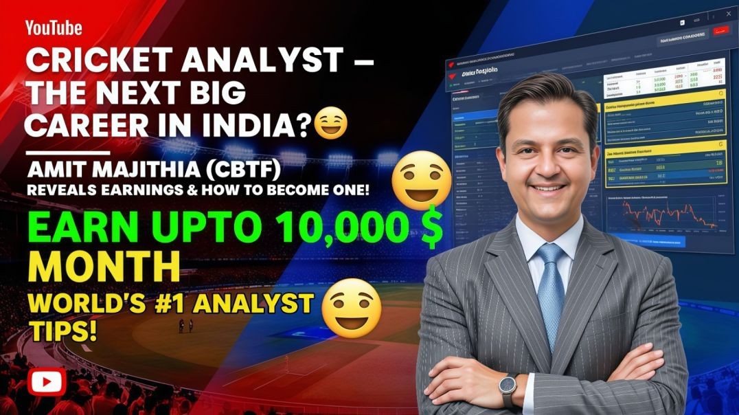Cricket Analyst – India’s NEXT BIG Career? | Salary, Skills & Steps To Start – Amit Majithia CBTF