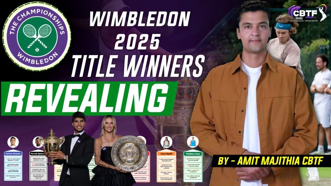 Wimbledon 2025 Winners REVEALED! 🏆 Winner & Top Performers Prediction | CBTF UK AI Team