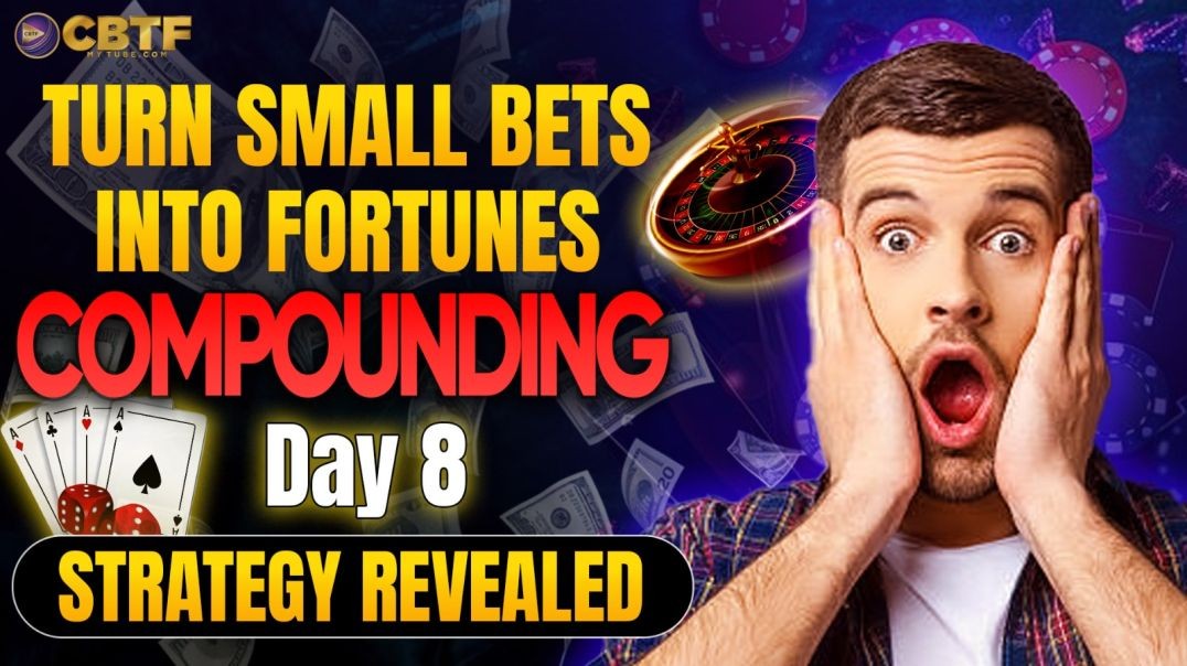 ⁣Day 8 : TURN SMALL BETS INTO FORTUNES: Compounding Strategy Revealed!