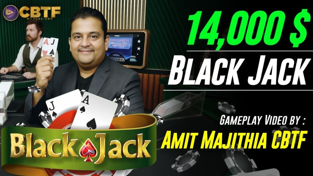 $2,800 to $29,000 in 10 Minutes! | Insane Blackjack Run by Amit Majithia CBTF