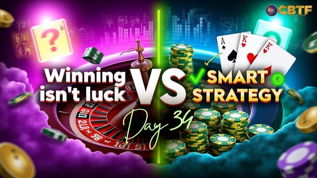 ⁣Day 34: Winning Is not Luck VS Smart Strategy – Choose Your Path!