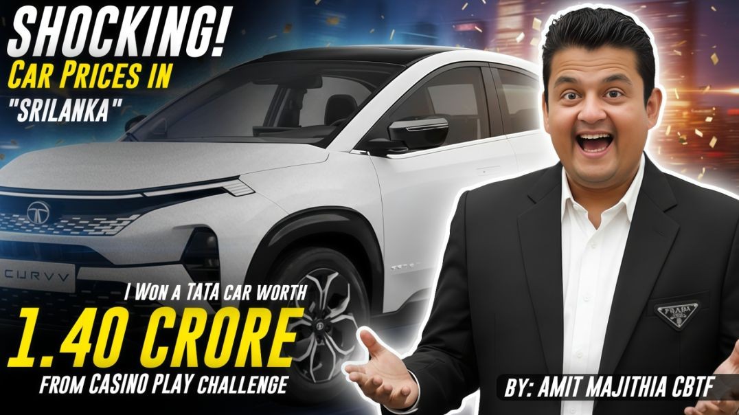 Shocking Car Prices In Srilanka - I Win A Tata Car Worth 1.40 Crore From Casino Play Challenge - By 