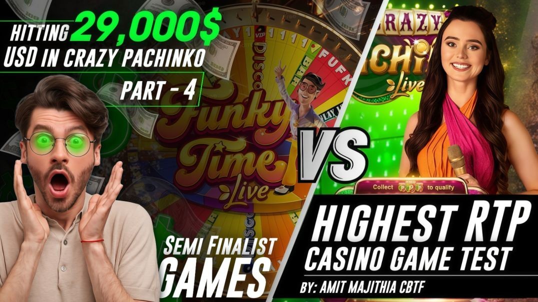 $29,000 Crazy Pachinko Hit! Semi Finalist Casino Games Test Part 4 | Amit Majithia CBTF