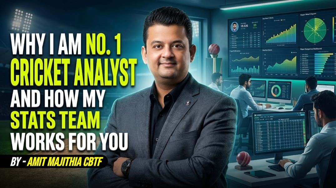 This Is Why Millions Trust Me as No.1 Cricket Analyst | Stats Never Lie | Amit Majithia CBTF