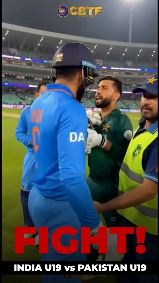 India U19 vs Pakistan U19 Fight Breaks Out