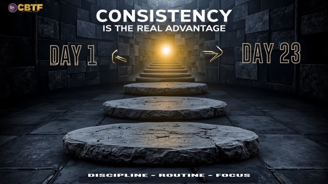 Day 23: Consistency Is the Real Advantage | Compounding | Discipline • Routine • Focus | CBTF