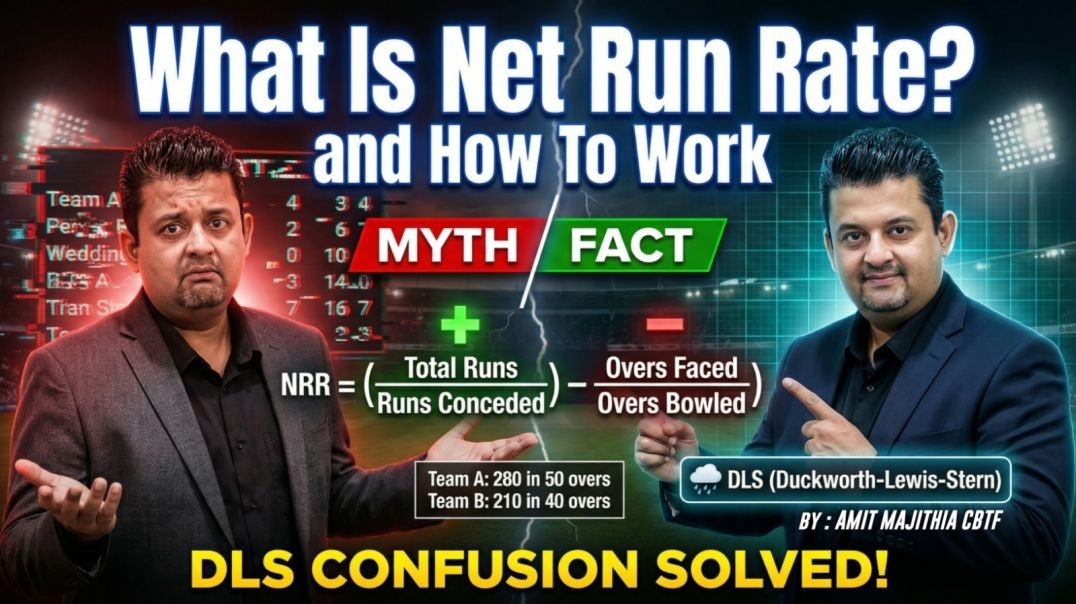 ⁣What is Net Run Rate (NRR)? Full Explanation | By Amit Majithia CBTF