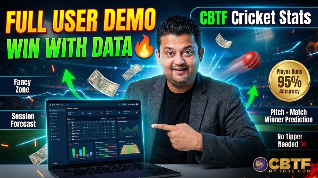 CBTF Cric Stats Product Demo  By Amit Majithia | How To Use All Features